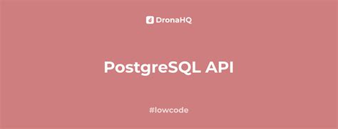 Postgres API 的图像结果