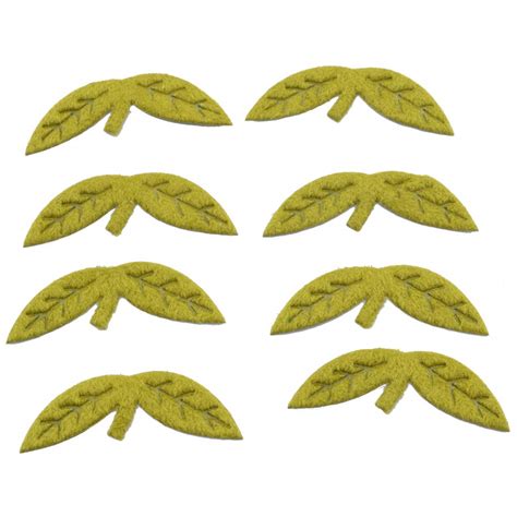 Buy Foppish Mart Olive Green Twin Leaves for DIY | Clothes Designing ...