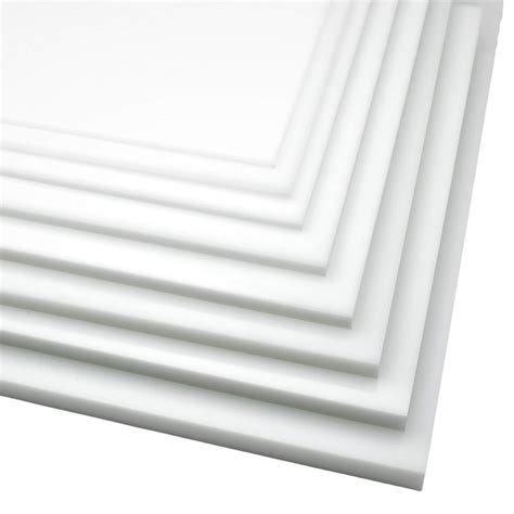 Buy BuyPlastic Natural White HDPE Plastic Sheet 1/8 x 6 x 24, High ...
