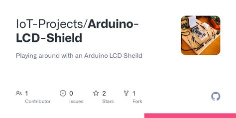 GitHub - IoT-Projects/Arduino-LCD-Shield: Playing around with an Arduino LCD Sheild