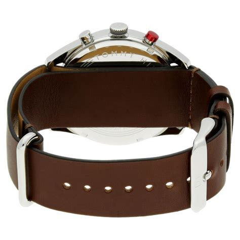 Buy Online Tommy Hilfiger Quartz Multifunction Off White Dial Leather ...