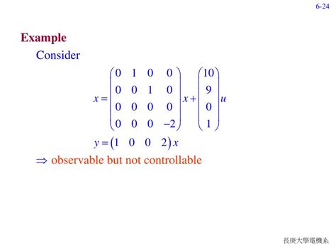 Image result for Controllability and Observability Examples