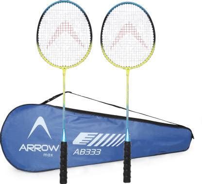 ArrowMax Badminton Racket Set Pair Aluminium Wide Body Combo For Kids ...
