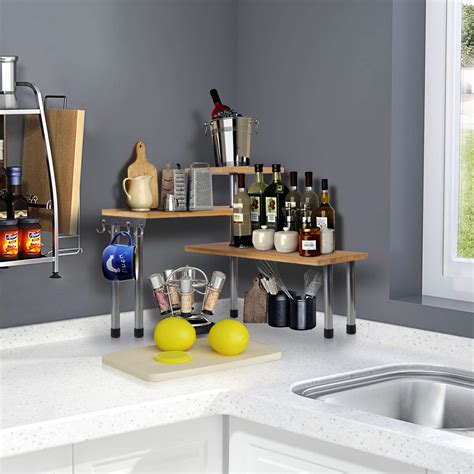 Buy Ollieroo Upgarde 3 Tier Desktop Organizer Office Kitchen Corner ...