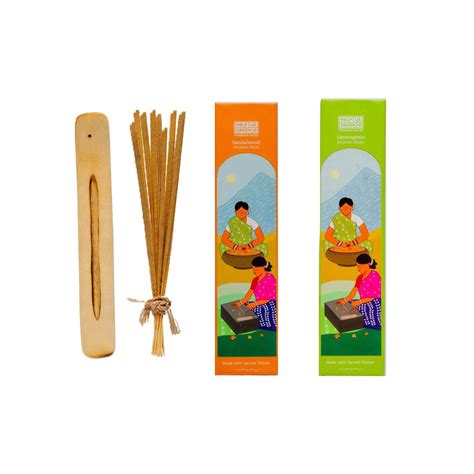 Premium Incense Sticks - Sandalwood & Lemongrass Fragrance | Aromatic
