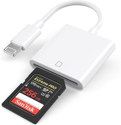 Amazon.com: Apple MFi Certified Apple Lightning to SD Card Reader for ...