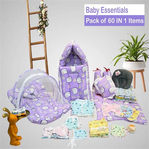 Fareto New Born Baby All Season Use Most Useful Essentials 60 in 1 (0 ...