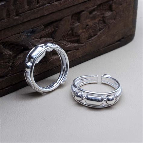 Real 925 Silver Indian Women Toe Ring Pair – Karizma Jewels