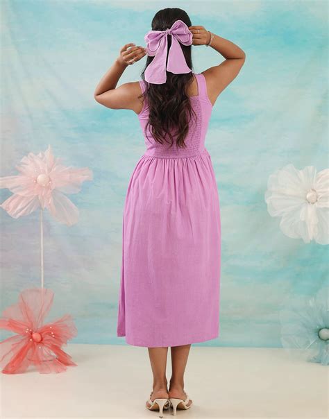 SIERRA PURPLE DORI EMBROIDERED LONG DRESS – Studio Misri