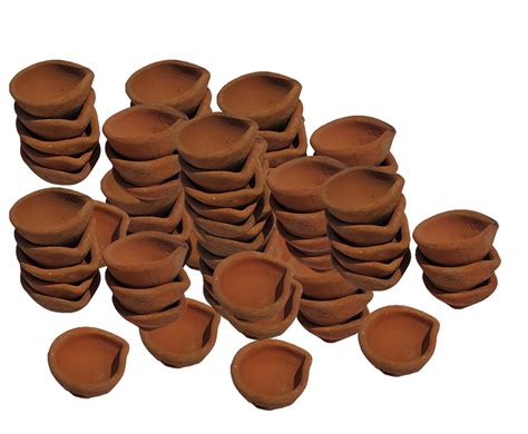 Buy Decor Deals Natural Clay Traditional Diwali Ke Diye | Earthen Clay ...