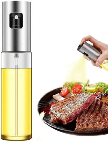 PARYAVARAN Oil Sprayer with Funnel for Cooking Food-Grade Glass Oil ...