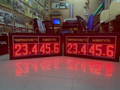 LED Temperature and Humidity Display board - Temperature Monitoring ...