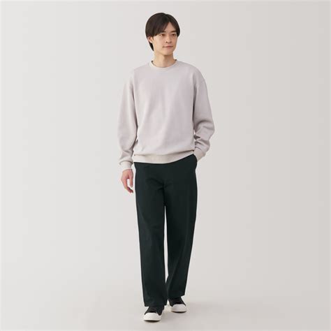 M's Kapok blend herringbone wide pants