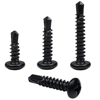 410 Stainless Steel #8 Self Drilling TEK Screw Assortment Kit, Pan Head ...