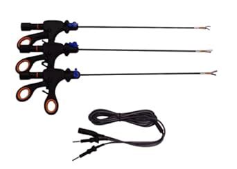 3pc Laparoscopic Bipolar Maryland Roby Dissector Fenestrated 5mmx330mm ...