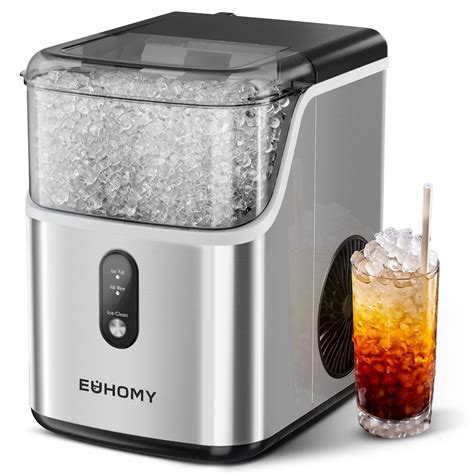 EUHOMY Nugget Ice Makers Countertop, Pebble Ice Maker Machine with ...