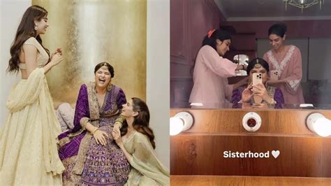 Anshula Kapoor`s Emotional Moments At Her Engagement With Sisters ...