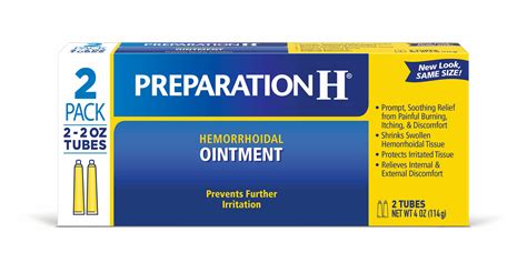 Preparation H Hemorrhoidal Ointment, 2 Oz Tubes, 2 Ct - Walmart.com ...