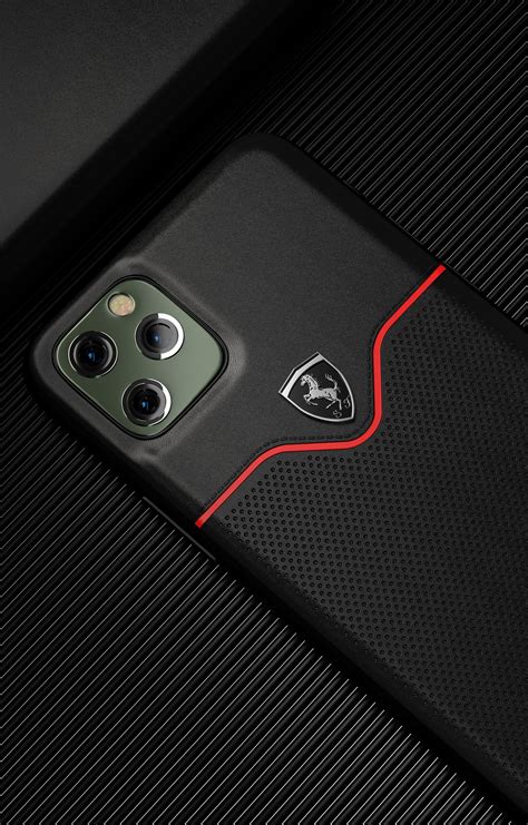 Ferrari ® Apple iPhone 11 Pro Max Victory Leather Hard Case Back Cover ...