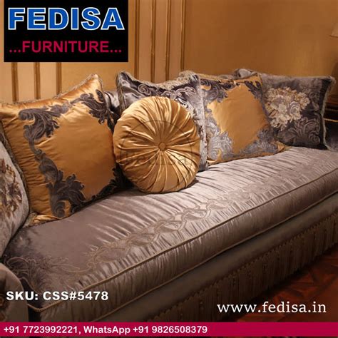 Luxury Sofa Set 3 Seater Wooden Sofa Below 10000 Settee Set Blue Couch ...