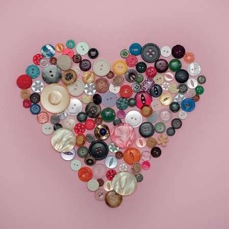 Karmakara Buttons Heart by Winstanley, Ian - fine Art Print on PAPER ...