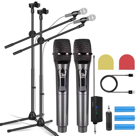 DEVICE OF URBAN INFOTECH UHF Wireless Microphone with Mic Stand ...