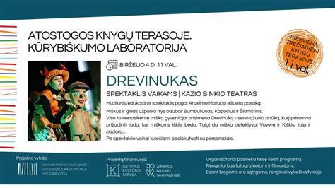 Muzikinis edukacinis spektaklis vaikams „Drevinukas“ , Žeimių g. 9 ...