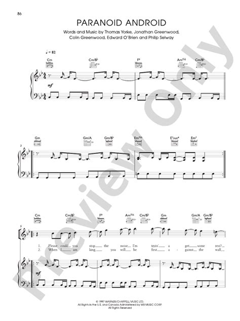 Image result for Paranoid Android Backing Track