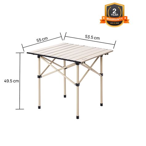 Buy Corvids Foldable Camping Table with Roll-up Tabletop Online