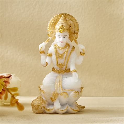 Buy Dhayana Duri Set of 2 Polyresin Ganesha and Laxmi Figurines from ...