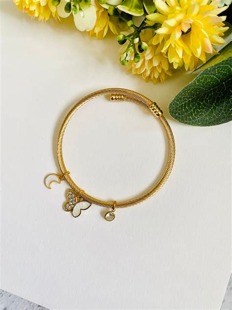 White Butterfly Diamond Bracelet Bhabhi Rakhi – Madhurya Rakhi