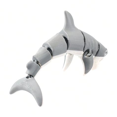 3D Printed Megalodon Shark Model, Large Size Ocean Creature Home Decor ...