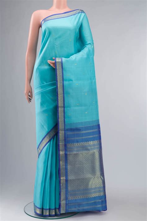 Blue Kanchipuram Silk Saree – Nalli Silk Sarees Pvt Ltd