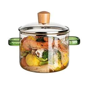 Buy PINNAZ INTERNATIONAL Glass Serving Bowl with Lid Oven Microwave ...