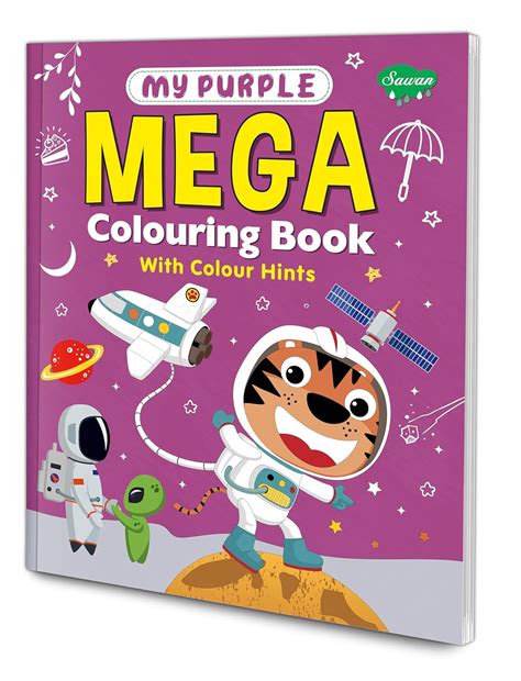 Buy My Purple Mega Colouring Book With Colour Hints | The Ultimate ...
