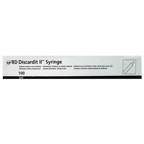 BD Discardit II Syringes 23G 2 ml with Needle 1's Price, Uses, Side ...