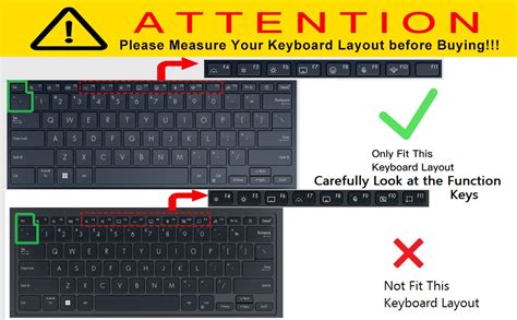 Saco Laptop Keyboard Protector Cover Compatible with 2024 ASUS Zenbook ...
