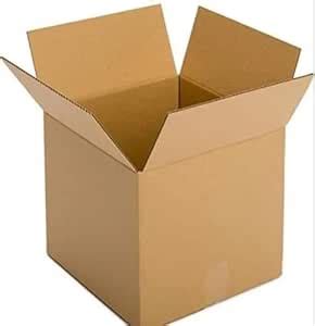3-Ply Corrugated Boxes 4x4x3 Inch - Strong Brown Cardboard, Durable ...