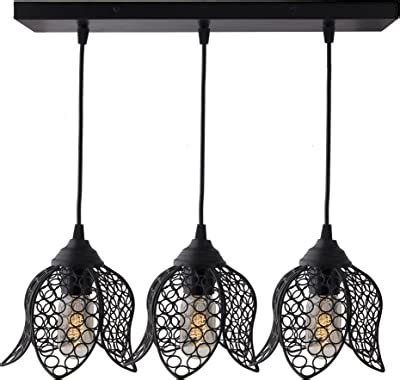 Buy Homesake ® 40W 3-Lights Linear Cluster Chandelier Ribbed Glass ...