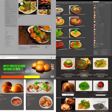 Food Menu Web Page Design 的图像结果