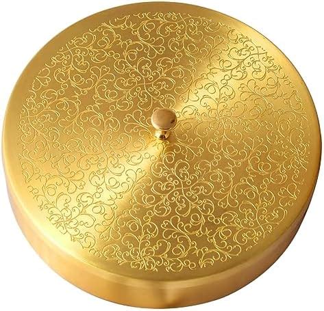 AKSHATA Handcrafted Brass Spice Box Set for Kitchen with Spoon (7 ...