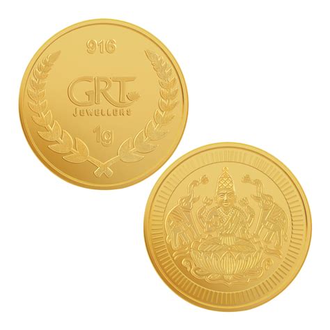Buy 22KT 1 Gram Lakshmi Gold Coin | Authentic Indian Gold Coins at GRT ...