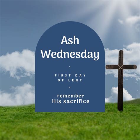 Ash Wednesday Christian Lent Card with Cross Background - Free Stock ...
