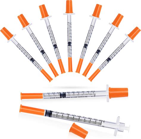 Amazon.com: U-100 Syringes with Needle - 30G 5/16" (8mm) 1ml/cc ...