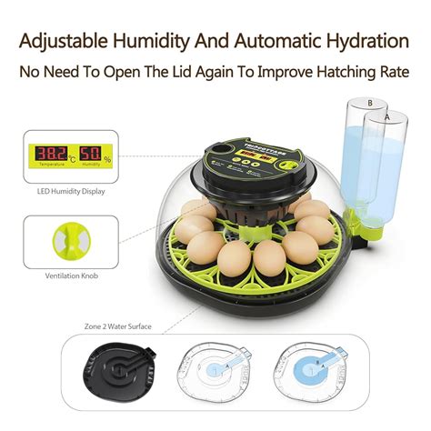 TRIOCOTTAGE Incubators for Hatching Eggs 12 Egg Incubator with India | Ubuy