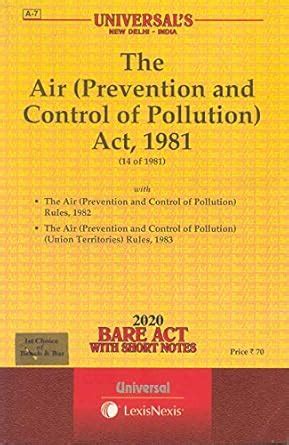 Buy The Air (Prevention and Control of Pollution) Act, 1981 Bare Act ...