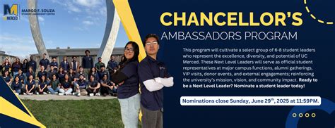 Chancellor's Ambassadors Program | Margo F. Souza Student Leadership Center