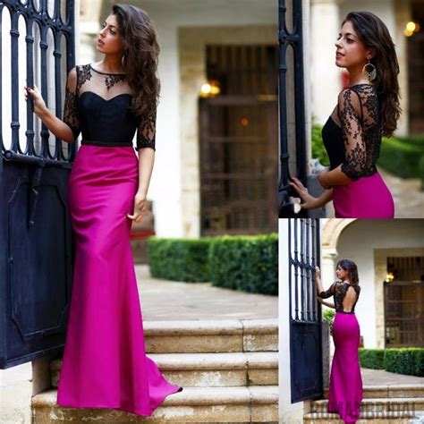 Red And Black And Pink Bridesmaid Dresses