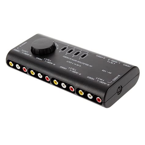 AplinK® 4 in 1 AV Audio Video Signal Switcher Splitter Selector Out AV ...