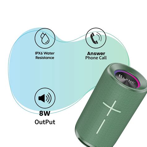 LYNE JukeBox 10 8W Output Wireless Speaker with 5 Hours Music Time ...